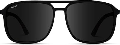 WearMe Pro WMP Eyewear - Polarized Modern Square Aviator Sunglasses for Men